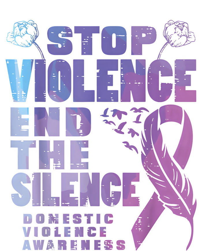 Stop Domestic Violence End Silence Awareness Toddler Long Sleeve Shirt