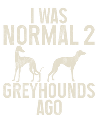 I Was Normal 2 Greyhounds Ago Greyhound Funny Greyhound Lovers Women's Crop Top Tee