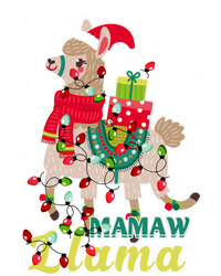 Llama Mamaw Wear Santa Hat Xmas Pajama Outfit Funny Gift Cute Gift Tie-Dye T-Shirt