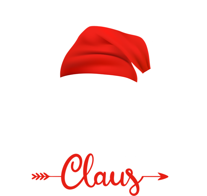 Mamaw Claus Xmas Light Funny Santa Hat Christmas Ugly Gift Stripe Pom Pom Beanie