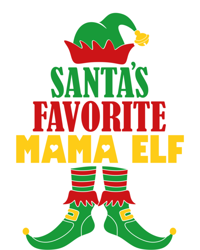 SantaS Favorite Mama Elf Christmas Matching Holiday Gift Women's Long Sleeve Flannel Pajama Set 