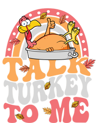 Talk Turkey To Me Autumn Fall Leaves Thanksgiving Cute Gift Sweatshirt Cinch Pack Bag