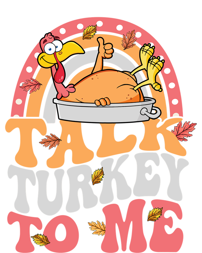 Talk Turkey To Me Autumn Fall Leaves Thanksgiving Cute Gift Sweatshirt Cinch Pack Bag