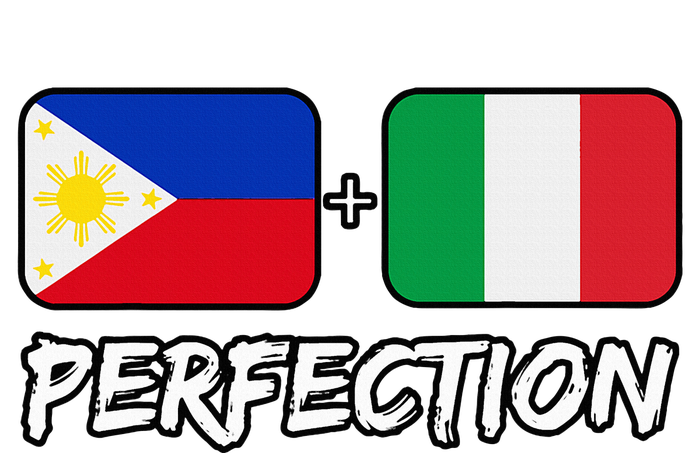 Italian And Filipino Perfection Mix DNA Flag Heritage Womens California Wash Sweatshirt