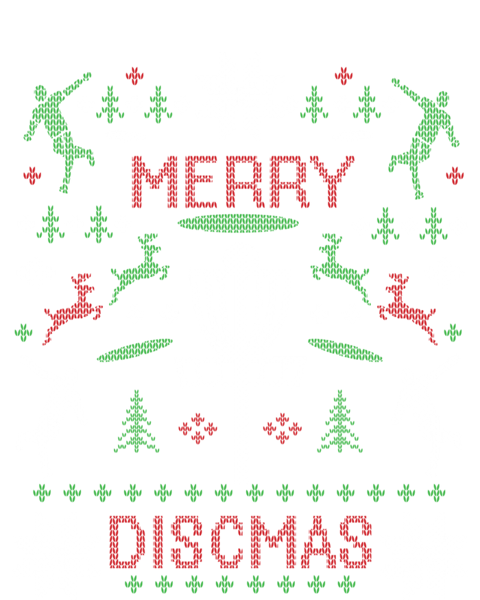 Merry Discmas Disc Golf Ugly Christmas Sweater Party Women's T-Shirt