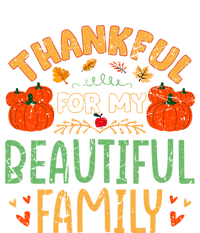 Thankful For My Beautiful Family Fall Thanksgiving Vintage Funny Gift Ladies Essential Flowy Tank