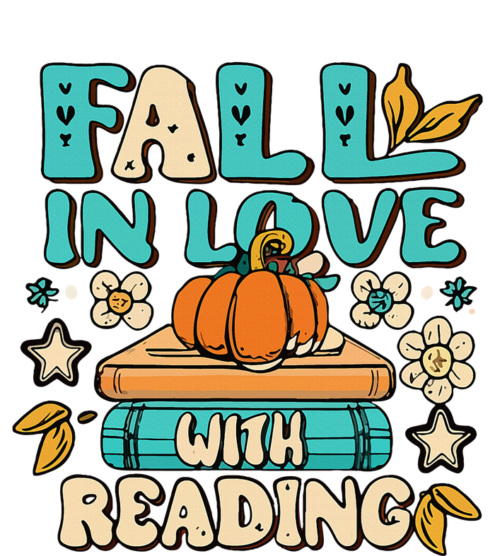 Autumn Pumpkins and Teachers Fall in Love with Reading T-Shirt