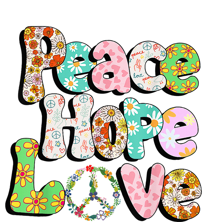 Colorful Halloween Peace Sign Love 60s 70s Hippie Costume Premium T-Shirt