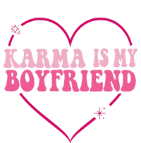 Karma Is My Partner Heart Groovy Spirituel Sarcastic Saying Women's Fleece Hoodie