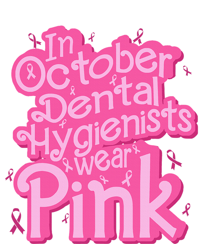 October Dental Hygienist Breast Cancer Awareness Support T-Shirt