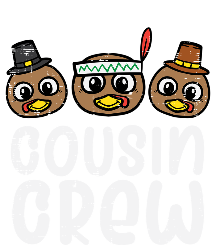 Thanksgiving Cousin Crew Turkey Head Gift T-Shirt