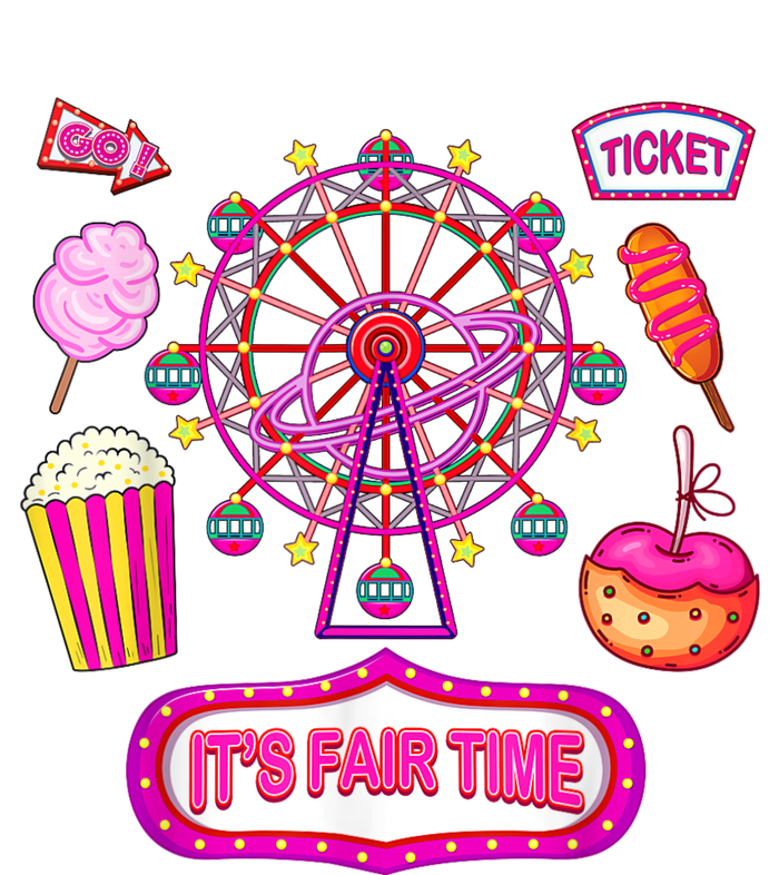 Its Fair Time Funny State Fair Ferris Wheel And Good Food Grommeted Golf Towel