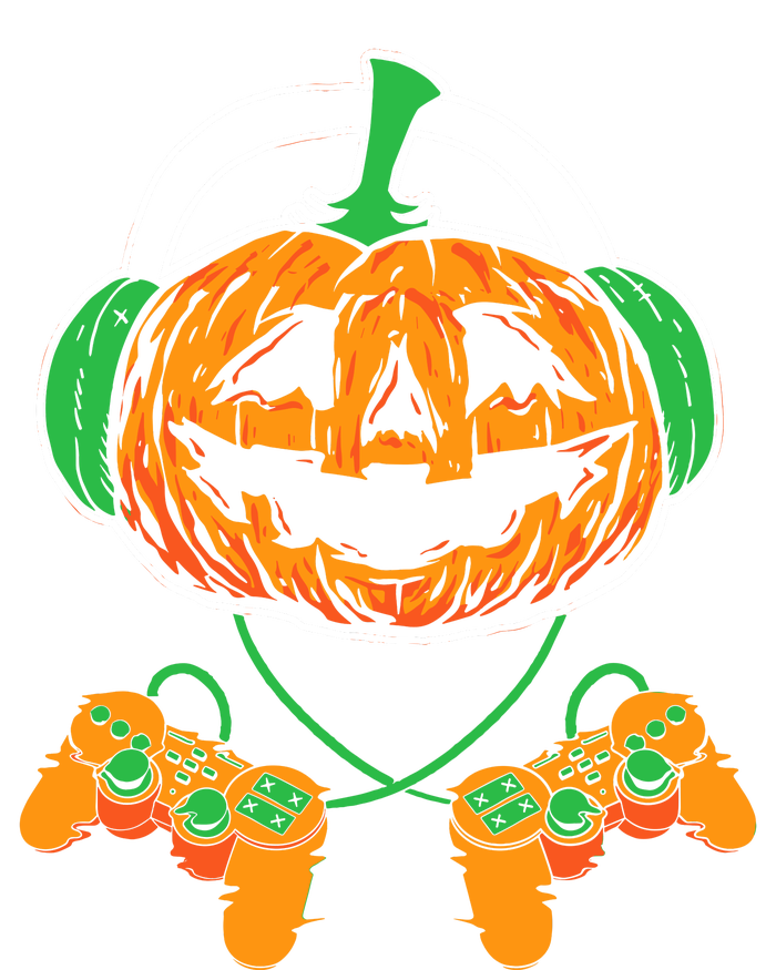 Halloween Jack O Lantern Gamer T-Shirt