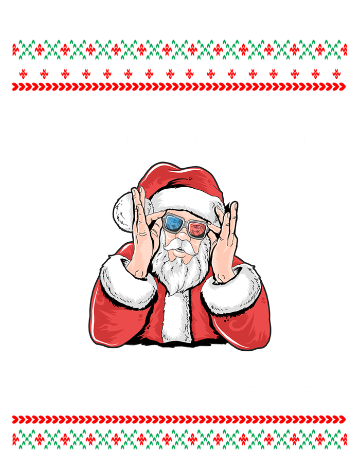 WhereS My Favorite Ho Funny Santa Ugly Christmas Sweater Gift Full Zip Hoodie