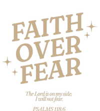 Faith Over Fear Christian Jesus Women's Knotted Racerback Tank