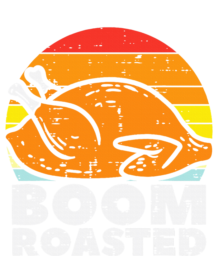 Boom Roasted Turkey Sunset Retro Thanksgiving Tie-Dye T-Shirt