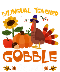 Bilingual Teacher Gobble Squad Thanksgiving Turkey Funny Great Gift T-Shirt