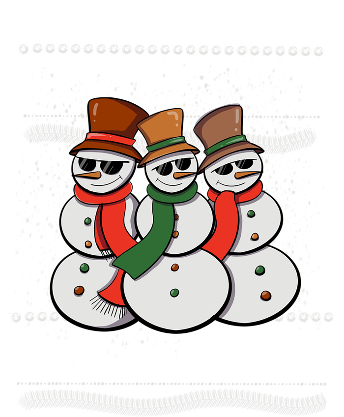 Chillin With My Snowmies Ugly Sweater Christmas Cool Gift Pom Pom 12in Knit Beanie