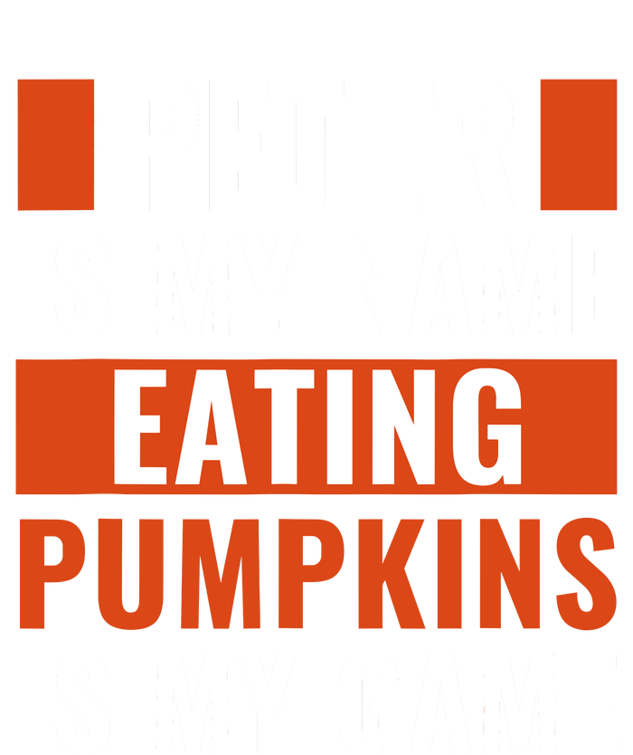 Halloween Peter Is My Name Eating Pumpkins Is My Game Costum High Crown Mesh Back Trucker Hat