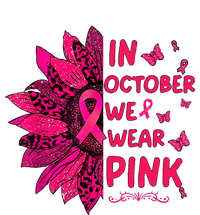 in october we wear leopard pink sunflower breast cancer Kids Tie-Dye T-Shirt