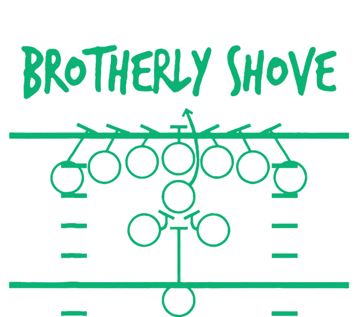 Brotherly Shove Football Mom Funny Football Fan Vintage Women's Racerback Tank