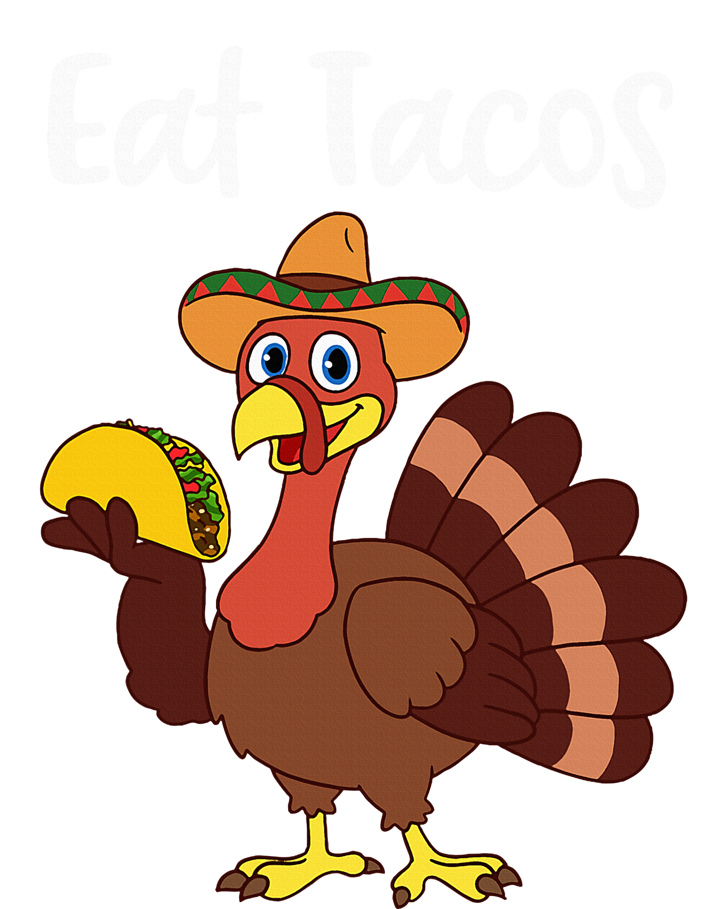 Funny Thanksgiving Turkey Day Eat Tacos Kids T-Shirt