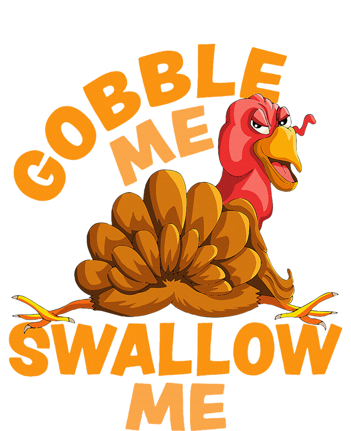 Gobble Me Swallow Me Funny Thanksgiving Turkey Design Kids Tie-Dye T-Shirt