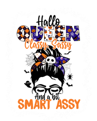 Hallo Queen Classy Sassy A Bit Smart Assy Halloween Queen Gift Striped Beanie with Solid Band