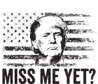 Trump Miss Me Yet Trump 2024 America Flag Ill Be Back Women's V-Neck T-Shirt