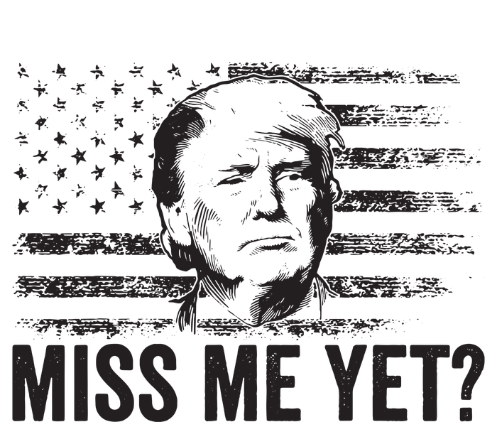 Trump Miss Me Yet Trump 2024 America Flag Ill Be Back Women's V-Neck T-Shirt