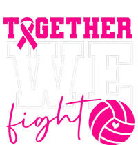 Together We Fight Breast Cancer Awareness Volleyball Lover Kids Hoodie