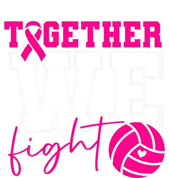 Together We Fight Breast Cancer Awareness Volleyball Lover Kids Hoodie