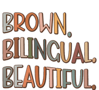 Brown Bilingual Beautiful Hispanic Heritage Month Women's Fleece Hoodie