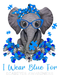 I Wear Blue For Diabetes Awareness Elephant Warrior Toddler T-Shirt