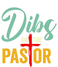 Dibs On The Pastor Funny Jesus Christian Cross PosiCharge RacerMesh Polo