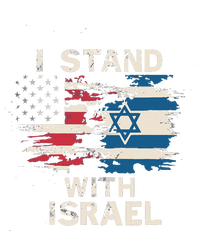 I Stand With Israel Patriotic Ladies Long Sleeve Shirt