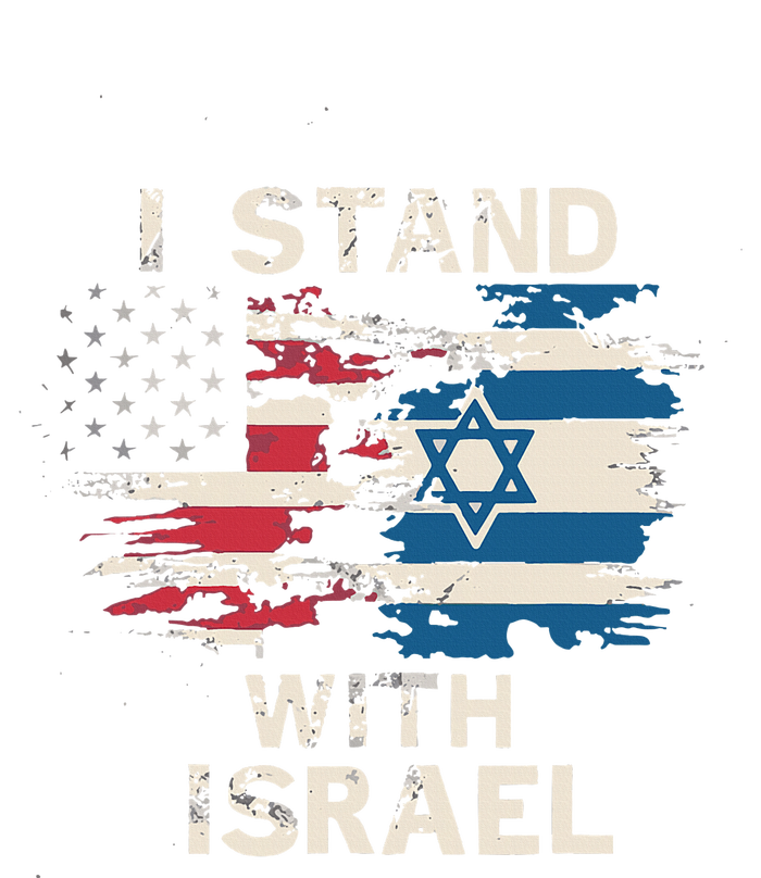 I Stand With Israel Patriotic Ladies Long Sleeve Shirt