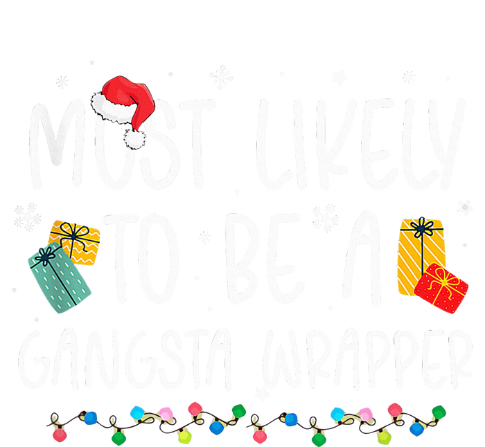 Most Likely To Be A Gangster Wrapper Christmas Sustainable Knit Beanie