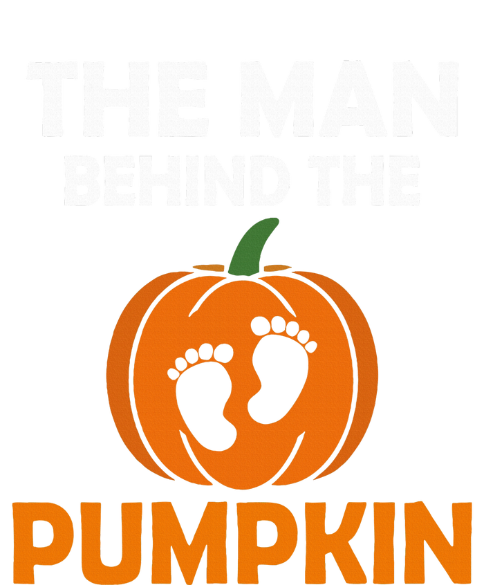 The Man Behind The Pumpkin Daddy Pregnancy Halloween Family Women's T-Shirt