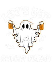 LetS Get Sheet Faced Funny Ghost Halloween Beer Drinking Canvas