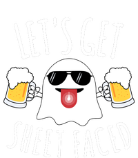 LetS Get Sheet Faced Funny Ghost Halloween Beer Drinking Drawstring Bag