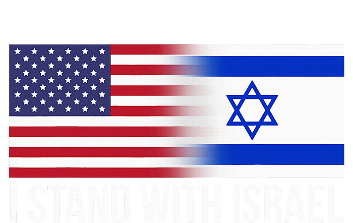 I Stand With Israel Usa Israeli Flag Jewish Premium T-Shirt