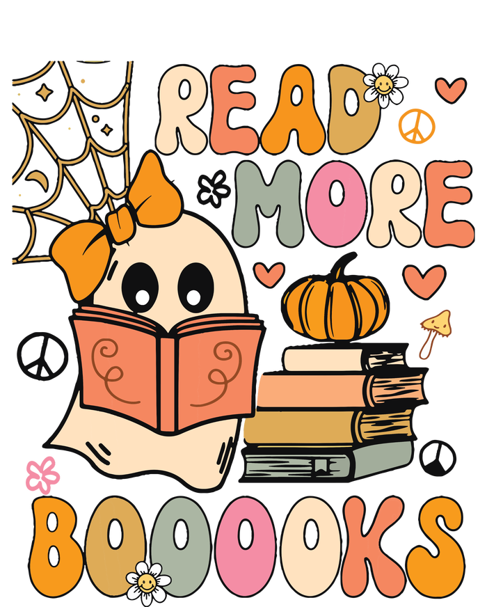 Cute Booooks Ghost Read More Books Funny Teacher Halloween Full Zip Hoodie