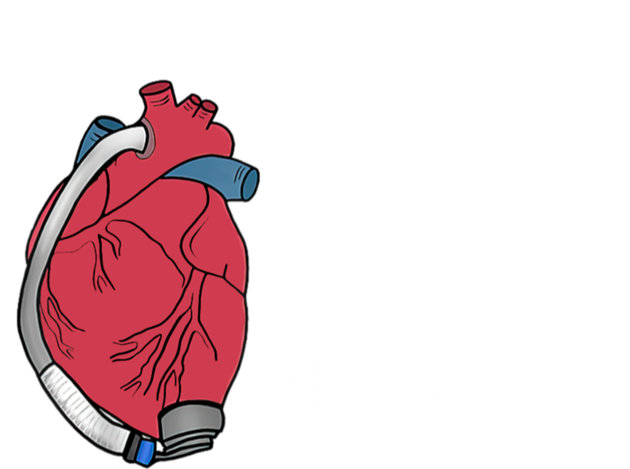 No Pulse No Problem Heartmate Lvad Heart Cvicu T-Shirt