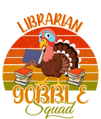 Vintage Retro Librarian Gobble Squad Thanksgiving Turkey Cute Gift T-Shirt