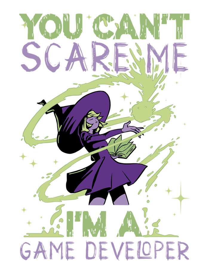 You CanT Scare Me IM A Game Developer Witch Casting Puns Gift Zip Tote Bag