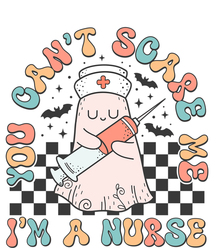 You CanT Scare Me IM A Nurse Cute Ghost Retro Halloween Gift T-Shirt