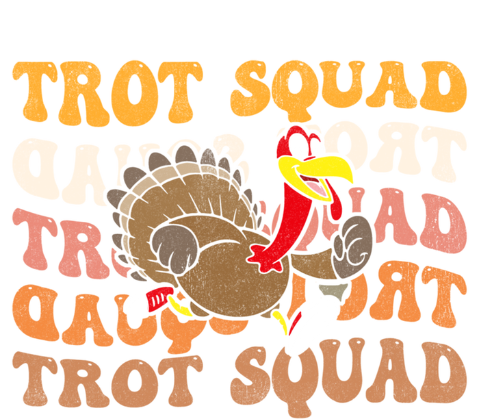 Retro Groovy Turkey Trot Squad Thanksgiving Turkey Runner Meaningful Gift Softstyle Adult Sport Polo