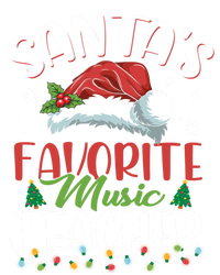 SantaS Favorite Music Teacher Christmas Santa Hat Gift Women's T-Shirt