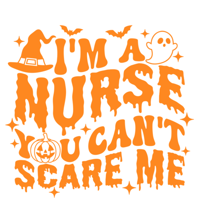 Spooky Nurse IM A Nurse You CanT Scare Me Nurse Halloween Gift Stripe Pom Pom Beanie